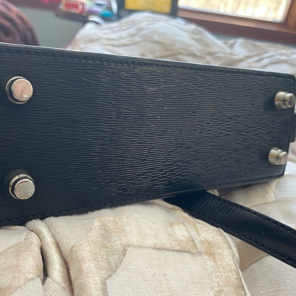 Authentic Alexander Wang  textured patent leather tri fold shoulder bag black! - Picture 12 of 13